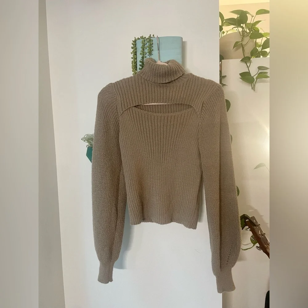 Brown Turtleneck Sweater - Picture 4 of 4